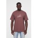 The Couture Club Puff Print Signature relaxed Fit T-Shirt - Brown